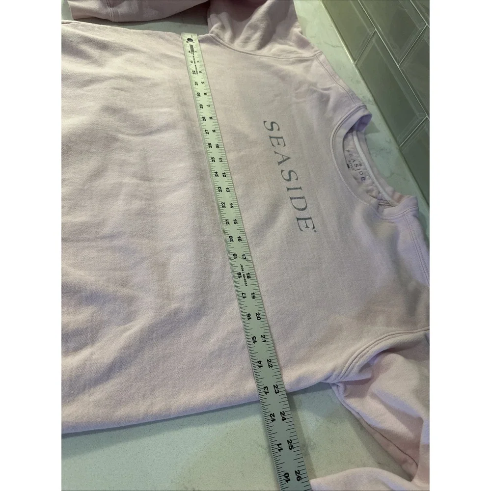 Seaside Women's New Town Old Ways Pink Crewneck Sweatshirt Pullover Size Large - Picture 6 of 7